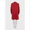 Loose fit dress with buttons