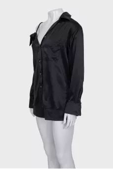 Silk suit loose fit