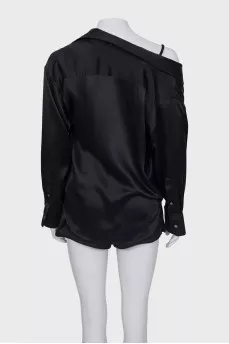 Silk suit loose fit