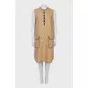 Oversized dress with lacing