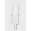 Loose button down shirt dress