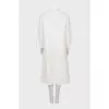 Loose button down shirt dress