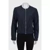 Cropped zip-up jacket with pockets