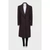 Straight cut wool coat with buttons