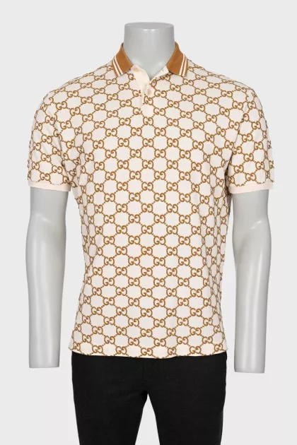 Men's polo shirt with signature embroidery