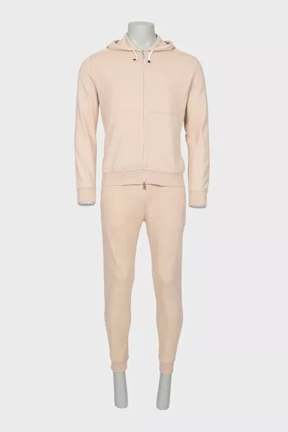 Men's beige tracksuit
