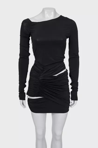Bodycon dress with slits