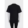 Straight T-shirt with embroidered logo