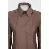 Fitted coat with buttons and hooks