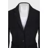 Fitted button down jacket with pockets