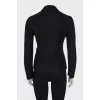 Fitted button down jacket with pockets