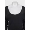 Deep v-neck long sleeve dress