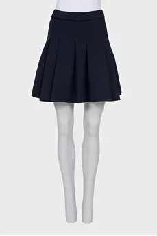 Dark blue pleated skirt