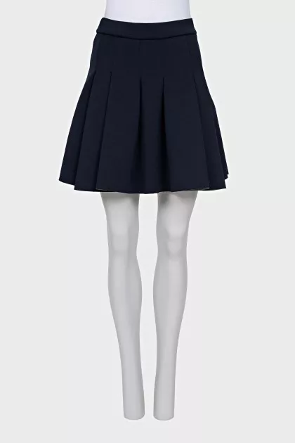 Dark blue pleated skirt