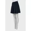 Dark blue pleated skirt