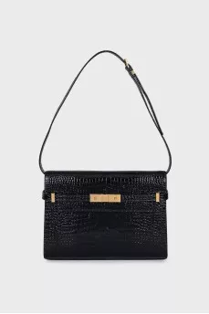 Manhattan embossed leather bag
