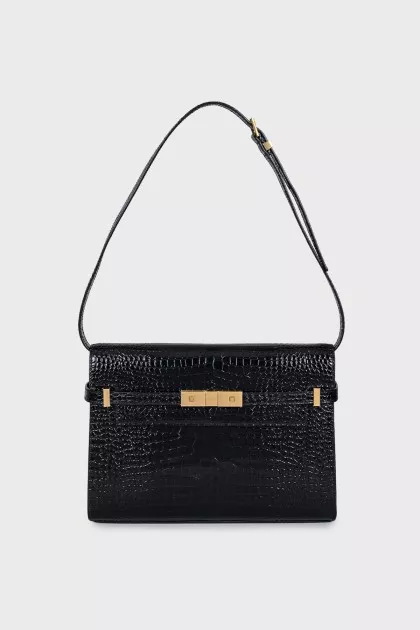 Manhattan embossed leather bag