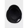 Satin cap with crystals