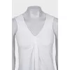 Front draped top