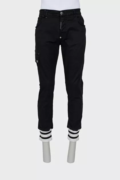 Men's slim fit button down jeans