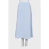 Light blue midi skirt