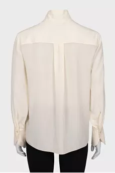 Loose fit blouse with buttons