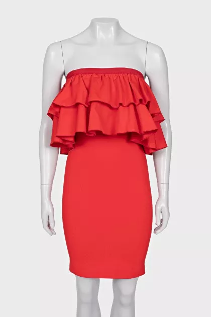 Bodycon dress with removable decoration