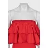 Bodycon dress with removable decoration
