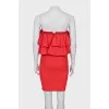 Bodycon dress with removable decoration