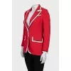 Fitted jacket with contrast trim