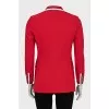 Fitted jacket with contrast trim