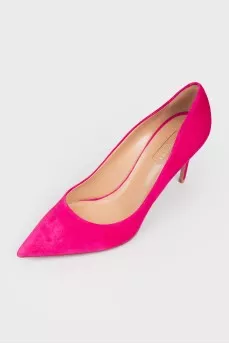 Bright pink stilettos