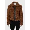Audrey eco-fur sheepskin coat