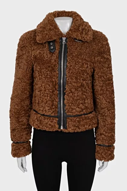 Audrey eco-fur sheepskin coat