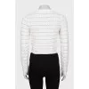 Cropped white cardigan with tag