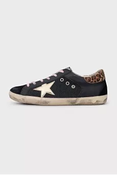 Men's Black Super-Star Sneakers