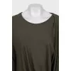 Green loose-fitting dress