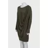 Green loose-fitting dress
