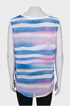 Straight cut T-shirt with tag