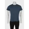 Men's straight blue t-shirt
