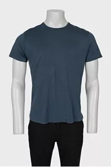 Men's straight blue t-shirt