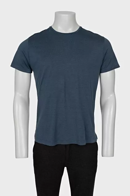 Men's straight blue t-shirt