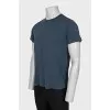 Men's straight blue t-shirt