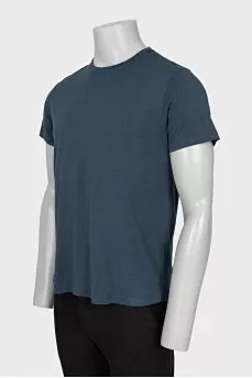 Men's straight blue t-shirt