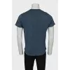 Men's straight blue t-shirt