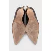 Brown stiletto pumps