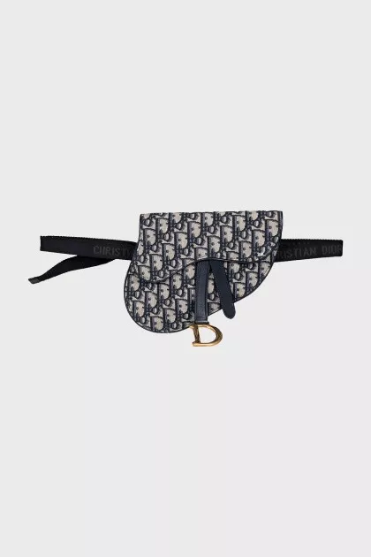Saddle logo belt bag