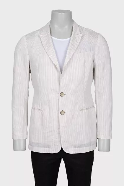 Men's Pinstripe Blazer