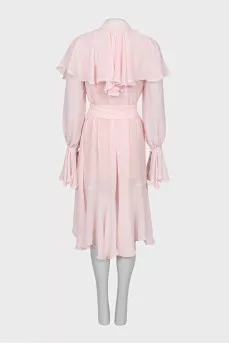 Dress with frills decorated with tassels