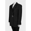 Black jacket with decorated clasp